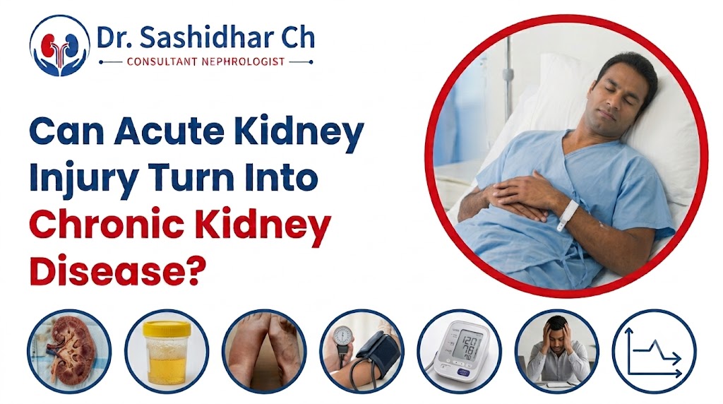Can acute kidney injury turn into chronic kidney disease – symptoms and risk factors by Dr. Sashidhar Ch